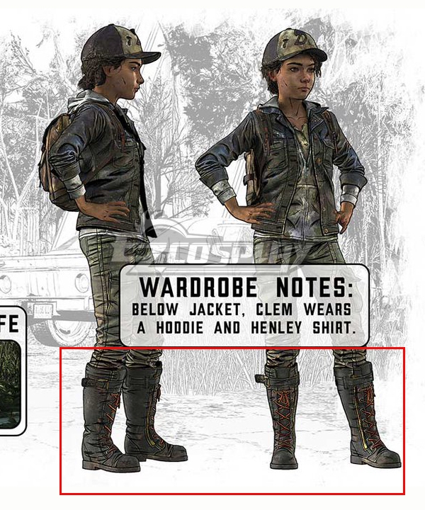 Telltale's The Walking Dead: The Final Season Clementine Black Shoes Cosplay Boots
Telltale's The Walking Dead: The Final Season Clementine Black Shoes Cosplay Boots