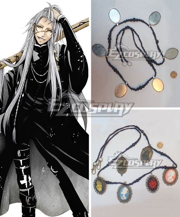 Black Butler Kuroshitsuji Movie: Book of the Atlantic Undertaker Necklace Cosplay Accessory Prop
Black Butler Kuroshitsuji Movie: Book of the Atlantic Undertaker Necklace Cosplay Accessory Prop
