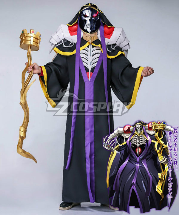 Overlord Ainz Ooal Gown A.K.A Momonga Cosplay Costume - Including Accessory And Weapon
Overlord Ainz Ooal Gown A.K.A Momonga Cosplay Costume - Including Accessory And Weapon