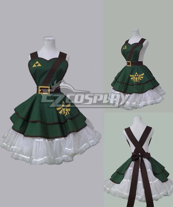 Video Game Legend of Zelda Style Full Cotton Green Sexy Woman Cosplay Retro Apron
Video Game Legend of Zelda Style Full Cotton Green Sexy Woman Cosplay Retro Apron