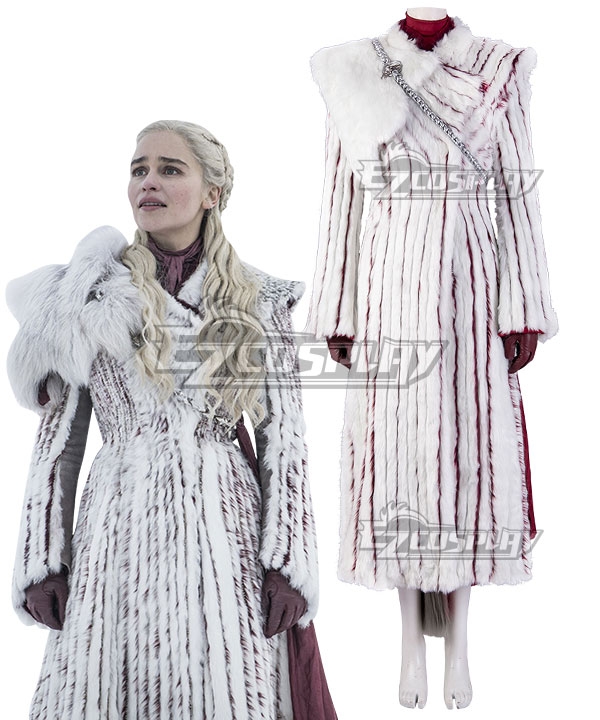 Game Of Thrones Season 8 Mother Of Dragons Daenerys Targaryen White Cosplay Costume
Game Of Thrones Season 8 Mother Of Dragons Daenerys Targaryen White Cosplay Costume
