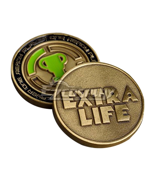 Ready Player One Parzival Wade Owen Watts Art3mis Samantha Evelyn Cook Continued life Coin Commemorative Coin Cosplay Accessory Prop - Only One
Ready Player One Parzival Wade Owen Watts Art3mis Samantha Evelyn Cook Continued life Coin Commemorative Coin Cosplay Accessory Prop - Only One