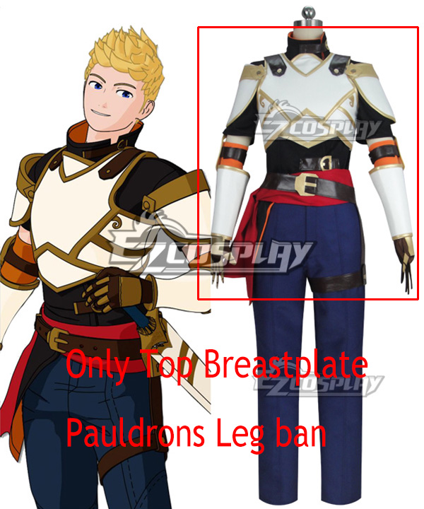 RWBY Volume 7 Jaune Arc Cosplay Costume-Only Top Breastplate Pauldrons and Leg Band
RWBY Volume 7 Jaune Arc Cosplay Costume-Only Top Breastplate Pauldrons and Leg Band