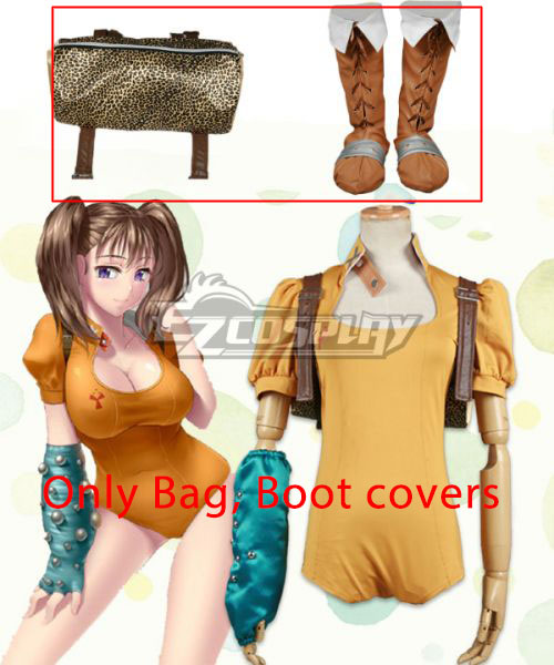 The Seven Deadly Sins / Nanatsu no Taizai Diane Serpent's Sin of Envy Bag and Boot covers Cosplay Accessory Prop
The Seven Deadly Sins / Nanatsu no Taizai Diane Serpent's Sin of Envy Bag and Boot covers Cosplay Accessory Prop