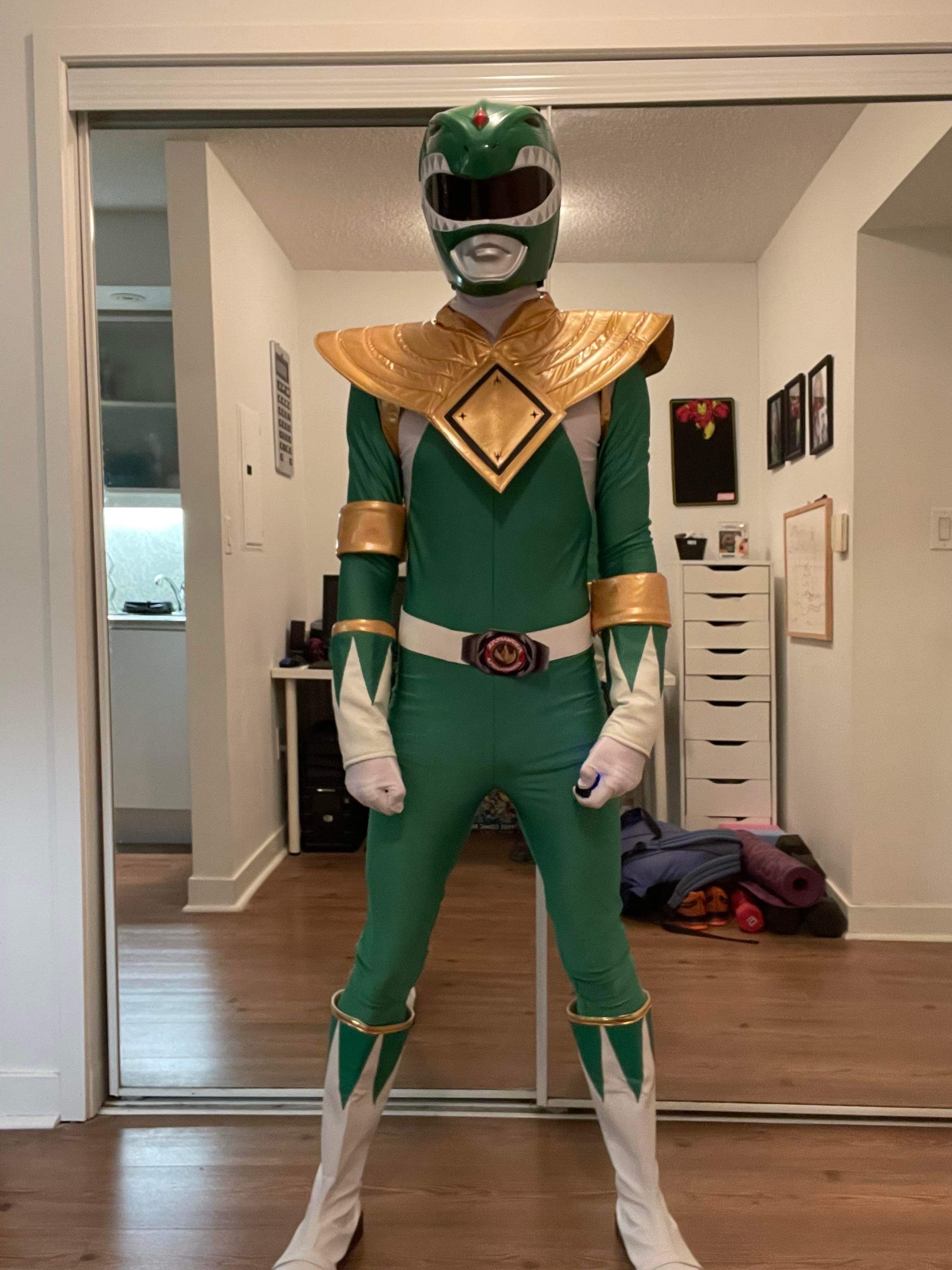 Power Rangers Cos Mighty Morphin Power Rangers Green Ranger Costume Green Power Ranger
