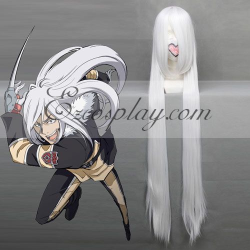 

Hitman Reborn! Superbia Squalo White Cosplay Wig-041E