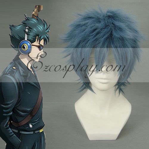 

Gintama Kawakami Bansai Navy Cosplay Wig-053F