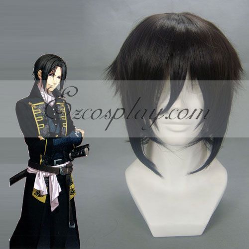 

Hakuouki Hijikata Toshizo Black Cosplay Wig-054C