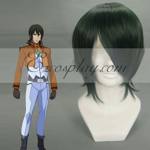 

Gundam 00 Allelujah Haptism Dark Green Cosplay Wig-058A