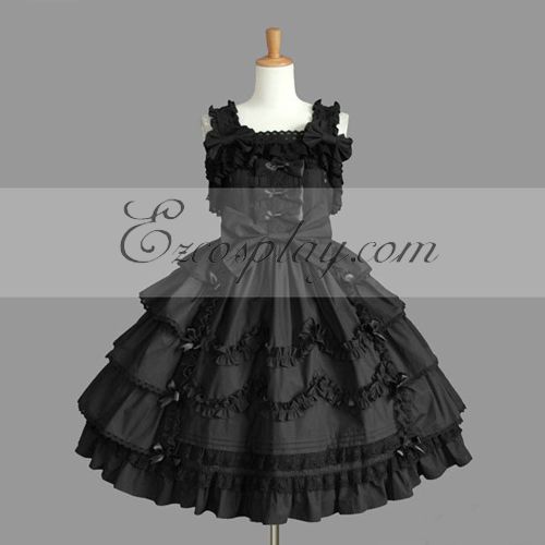 

Black Gothic Lolita Dress -LTFS0103