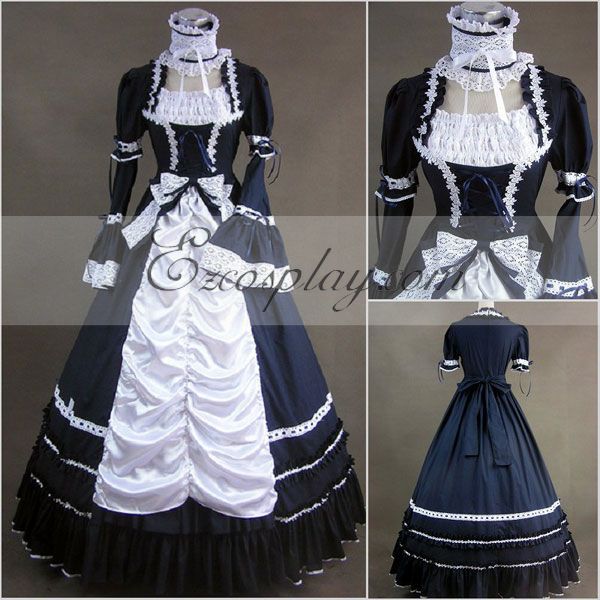 

Mazarine Long Sleeve Gothic Lolita Dress-LTFS0010
