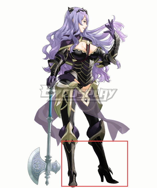 

Fire Emblem Fates IF Camilla Kamira Black Shoes Cosplay Boots