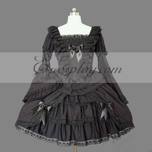 

Black Gothic Lolita Dress -LTFS0110