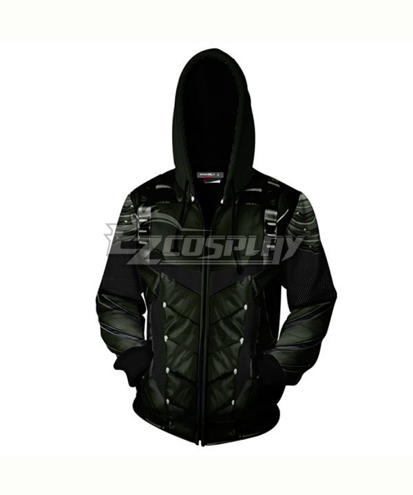 

DC Comics Green Arrow Oliver Queen Coat Hoodie Cosplay Costume