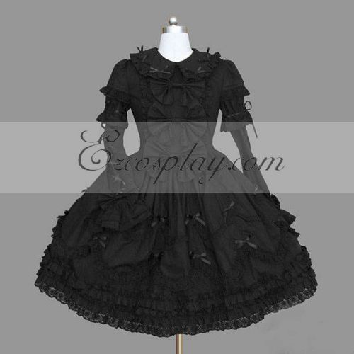 

Black Gothic Lolita Dress -LTFS0114