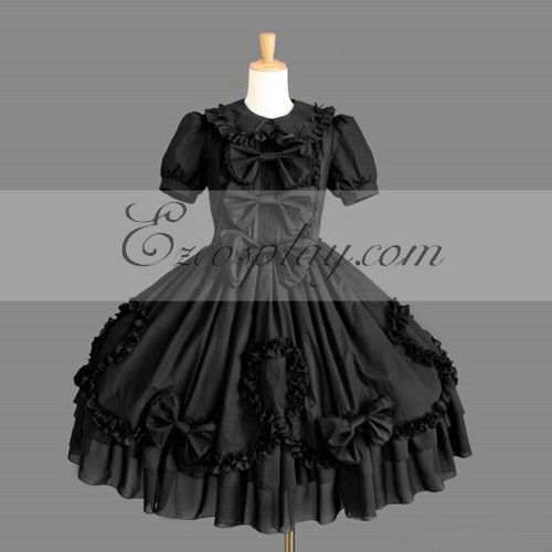 Black Gothic Lolita Dress -LTFS0116
