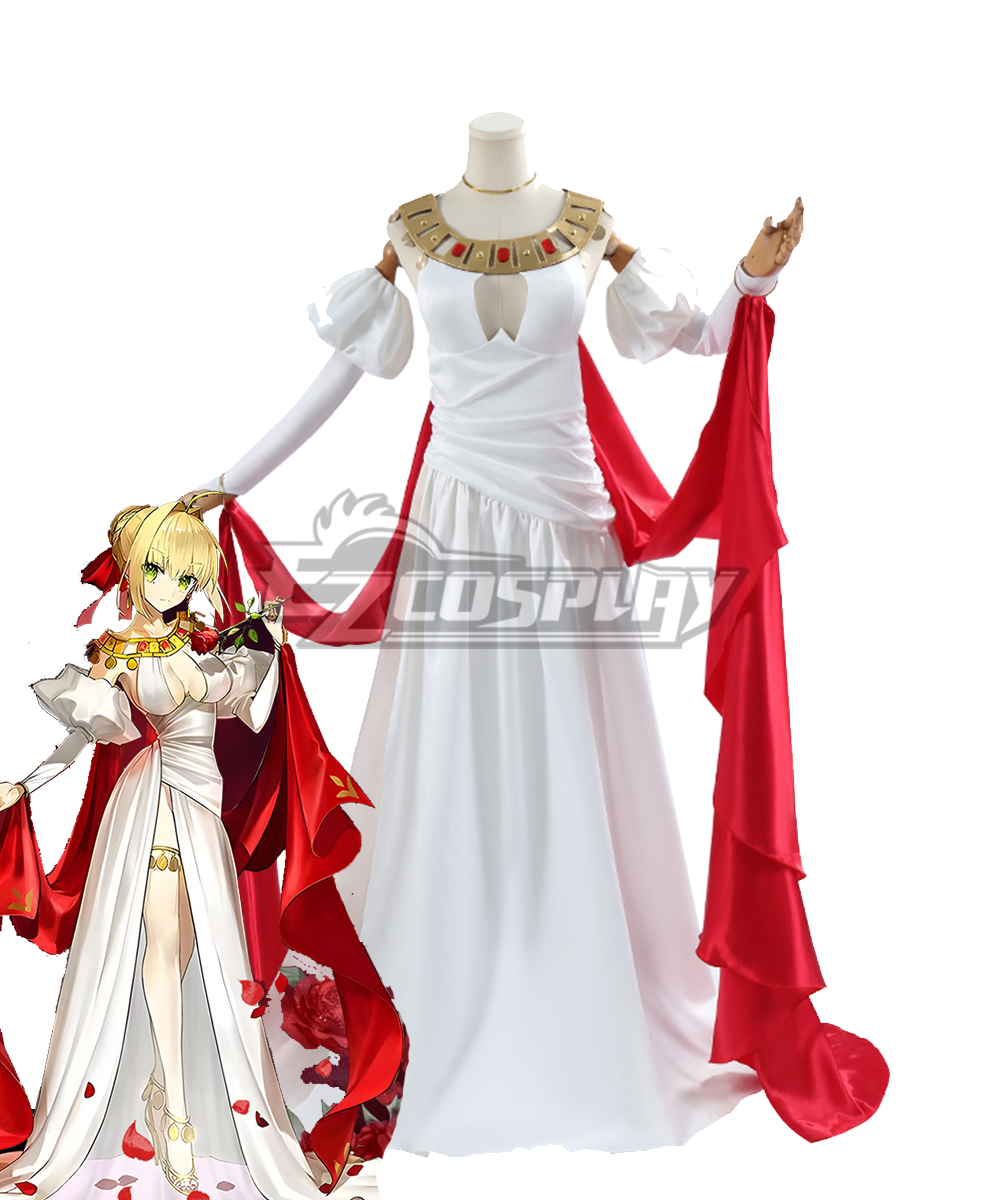 Fate Grand Order FGO Saber Caster Nero Claudius Formal Dress Cosplay Costume