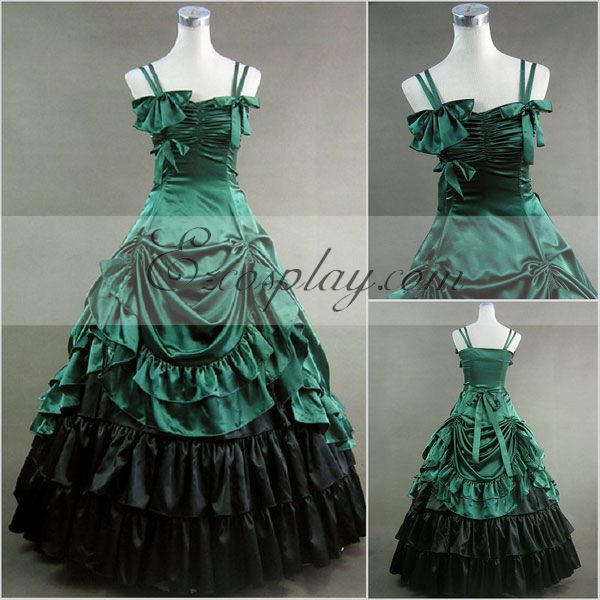 

Green Sleeveless Gothic Lolita Dress-LTFS0012
