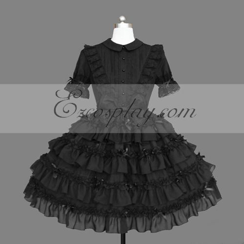 

Black Gothic Lolita Dress -LTFS0139