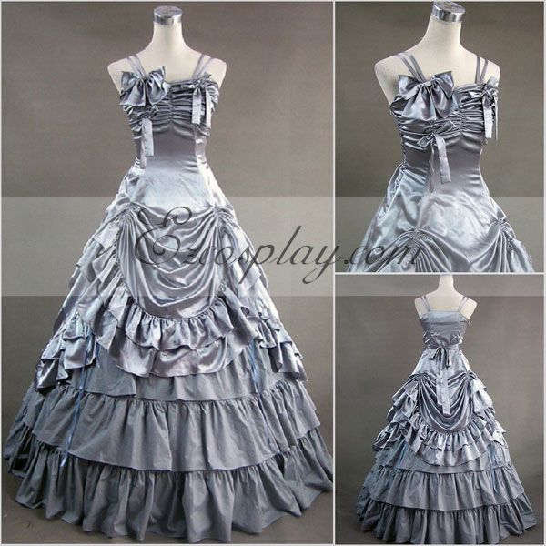 

Gray Sleeveless Gothic Lolita Dress-LTFS0013