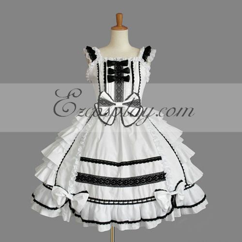 

White Gothic Lolita Dress -LTFS0141