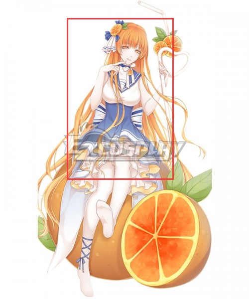 Food Contract Game Orange Juice Orange Cosplay Wig