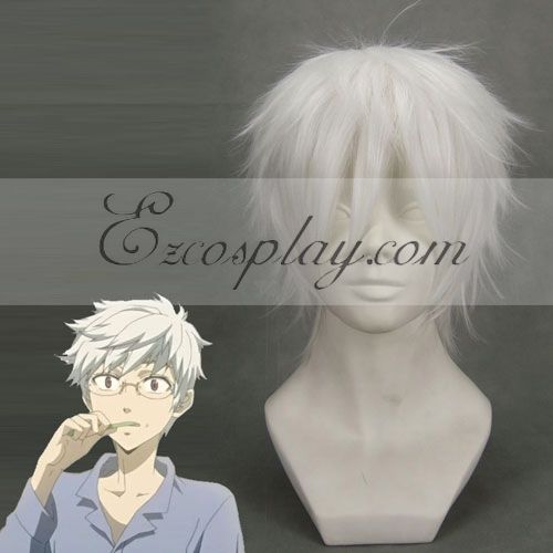 

Nabari no Ou Aizao White Cosplay Wig-190B