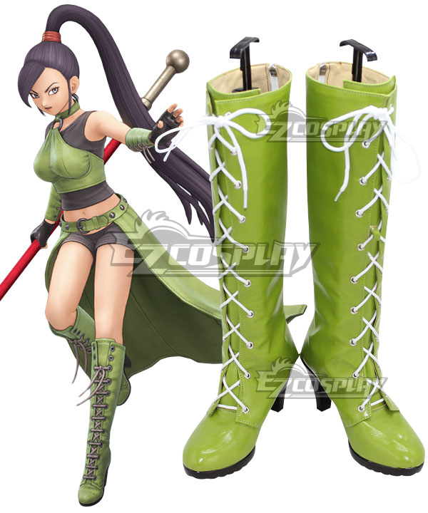 Dragon Quest XI: Echoes of an Elusive Age DQ11 Martina Green Cosplay Shoes