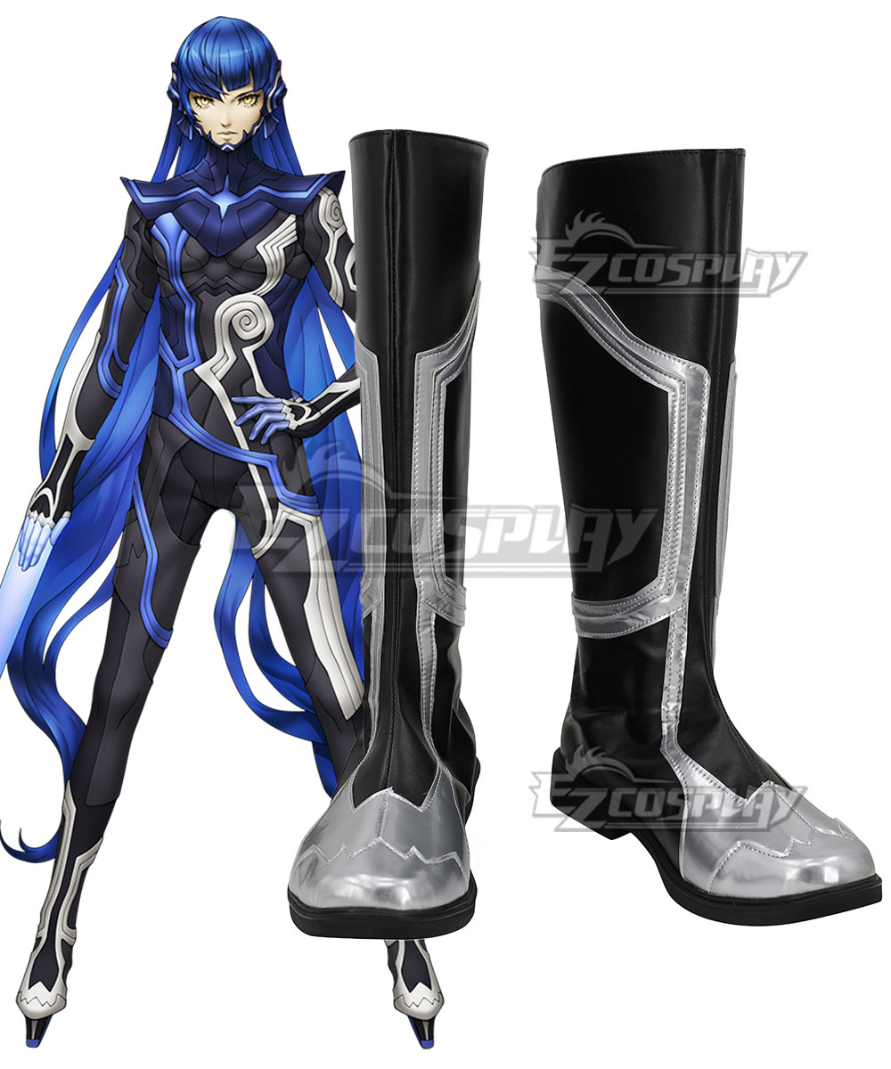 Shin Megami Tensei V The Protagonist Nahobino Form Black Shoes Cosplay Boots