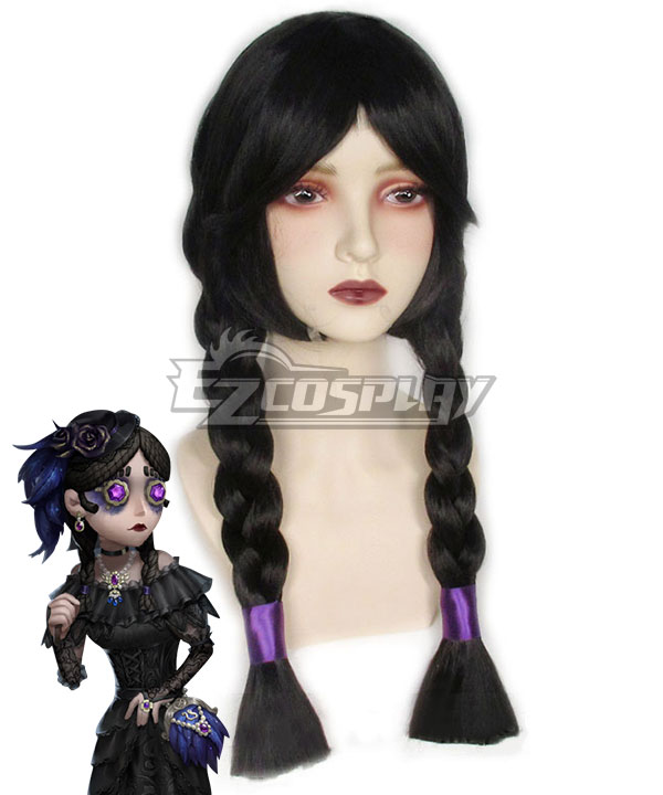 Identity V Toy Merchant Dress Black Cosplay Wig