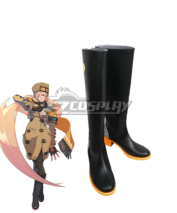 Guilty Gear STRIVE Millia Rage Black Shoes Cosplay Boots