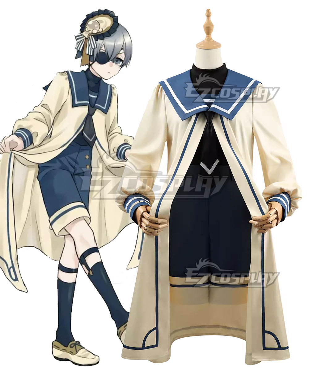 Black Butler Ciel Phantomhive Scallop Cosplay Costume