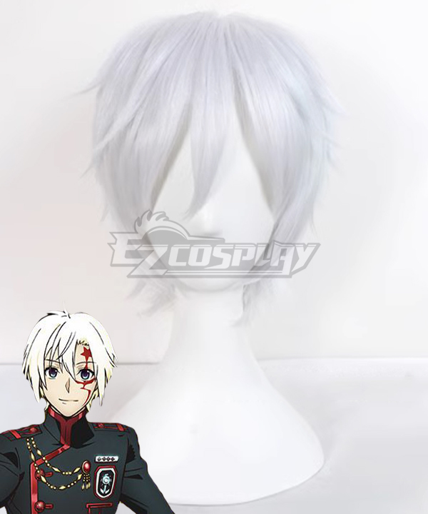 D Gray-man Allen Walker 3rd Uniform New White Cosplay Wig