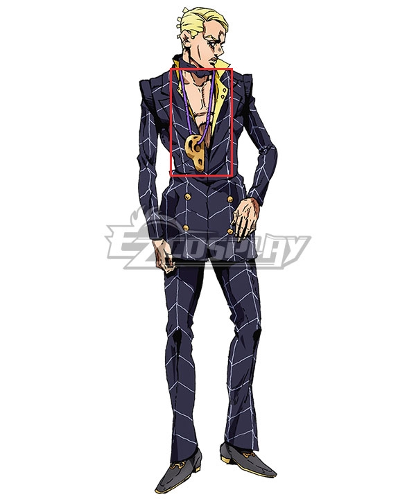 

JoJo's Bizarre Adventure: Vento Aureo Golden Wind Prosciutto Necklace Cosplay Accessory Prop