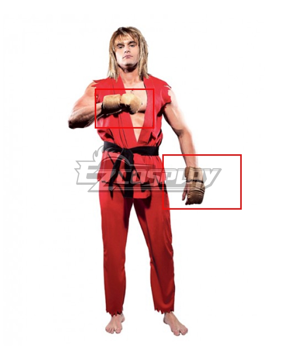 Street Fighter Ken Masters Gloves Cosplay Accessory Prop