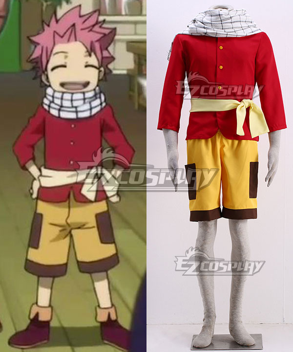 Fairy Tail Natsu Dragneel Cosplay-Kostüm für Kinder