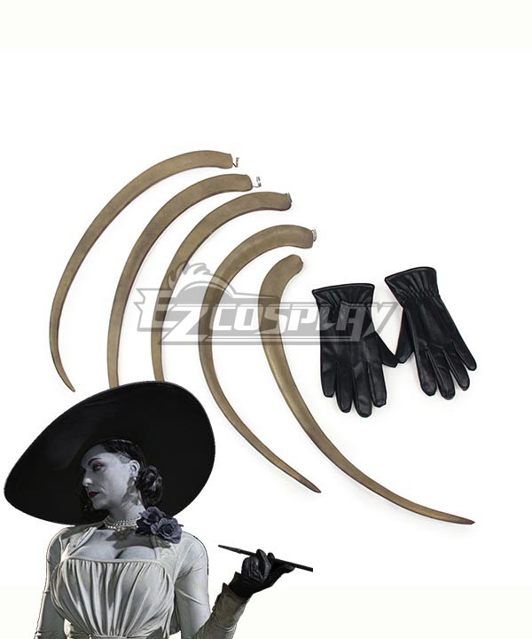 Resident Evil 8 Village Alcina Dimitrescu Vampire Lady Dimitrescu Claw Glove Cosplay Accessory Prop