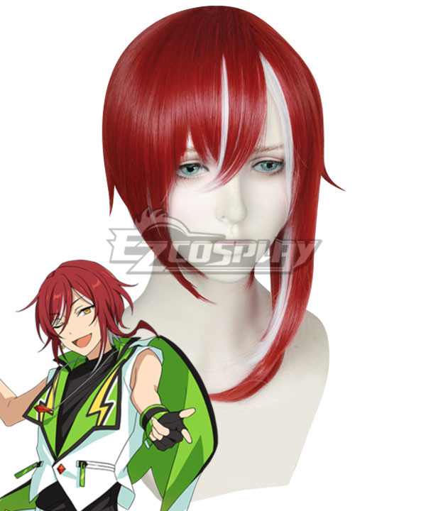 Ensemble Stars!! Natsume Sakasaki Red Cosplay Wig