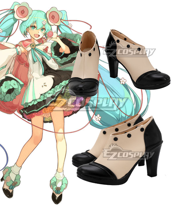 Vocaloid Hatsune Miku 2021 Magical Mirai Green Cosplay Shoes