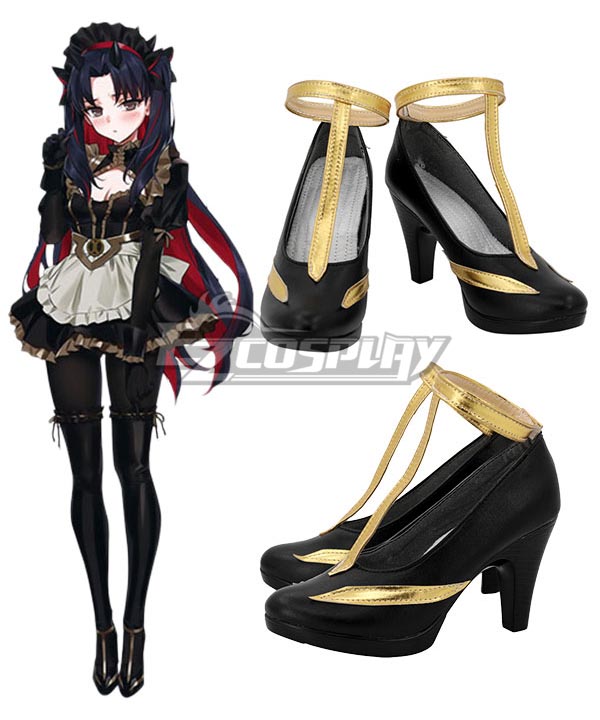 Fate Grand Order FGO Ishtar Black Boots Cosplay Shoes
