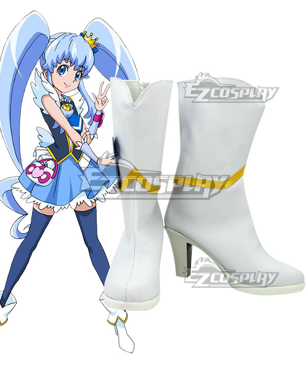 Happiness Charge Precure Happiness Charge Pretty Cure Cure Princess White Boots Cosplay Shoes