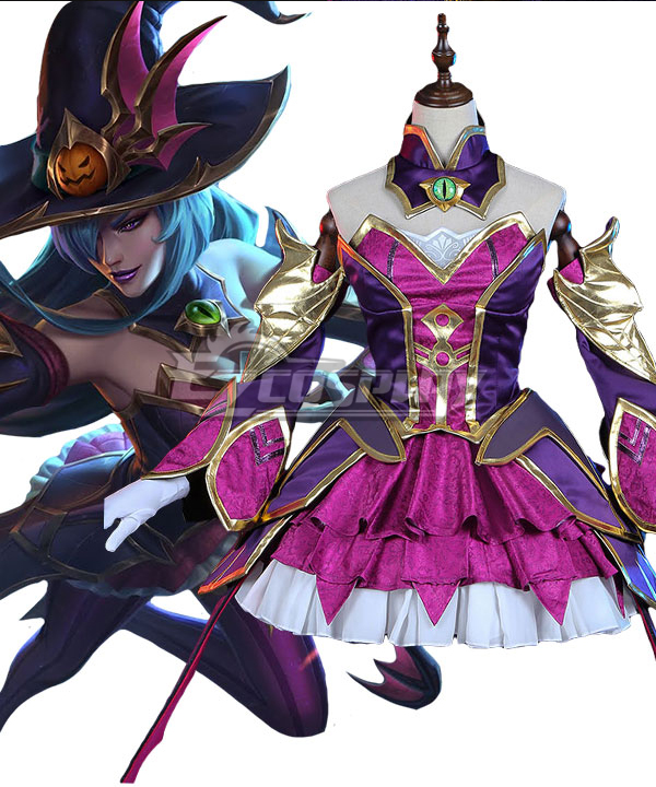 League of Legends LOL Charm Witch Halloween Syndra Cosplay Costume
