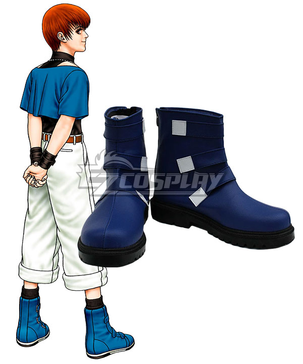 The King of Fighters 2002 KOF Chris Blues Shoes Cosplay Boots