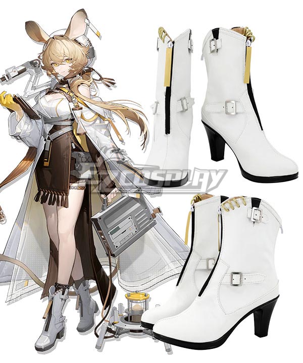Tomorrow's Ark Arknights Dorothy White Boots Cosplay Shoes