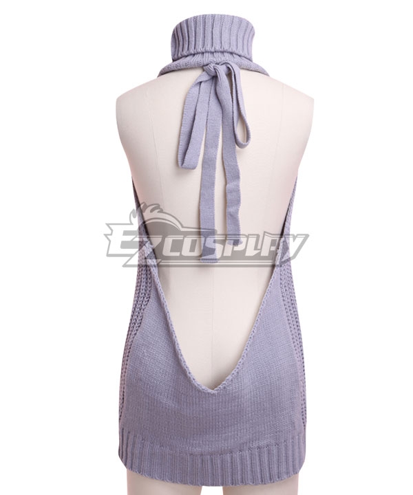 2018 Cosplay Sexy Open Chest Virgin Killer Backless Sweater Cosplay Costume