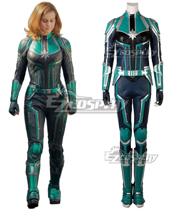 2019 Movie Captain Marvel Carol Danvers Printed Cosplay Costume A Edition