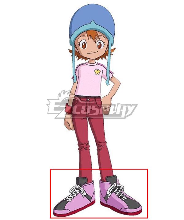 2020 Digimon Adventure Sora Takenouch Pink Cosplay Shoes