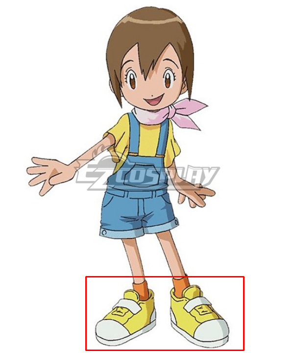 2020 Digimon Adventure Yagami Hikari Yellow Cosplay Shoes