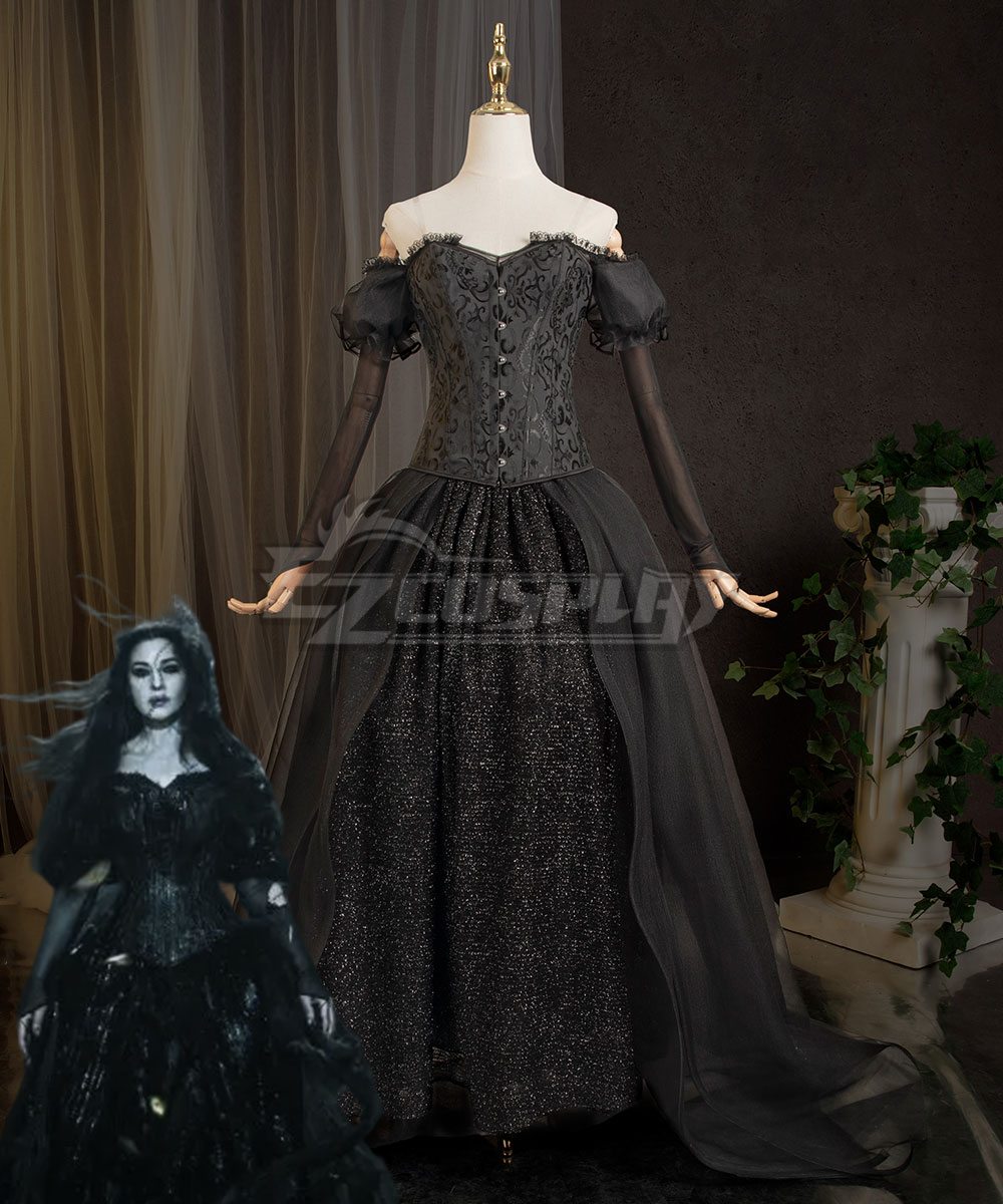 2024 Movie Halloween Dark Lady Dress Cosplay Costume