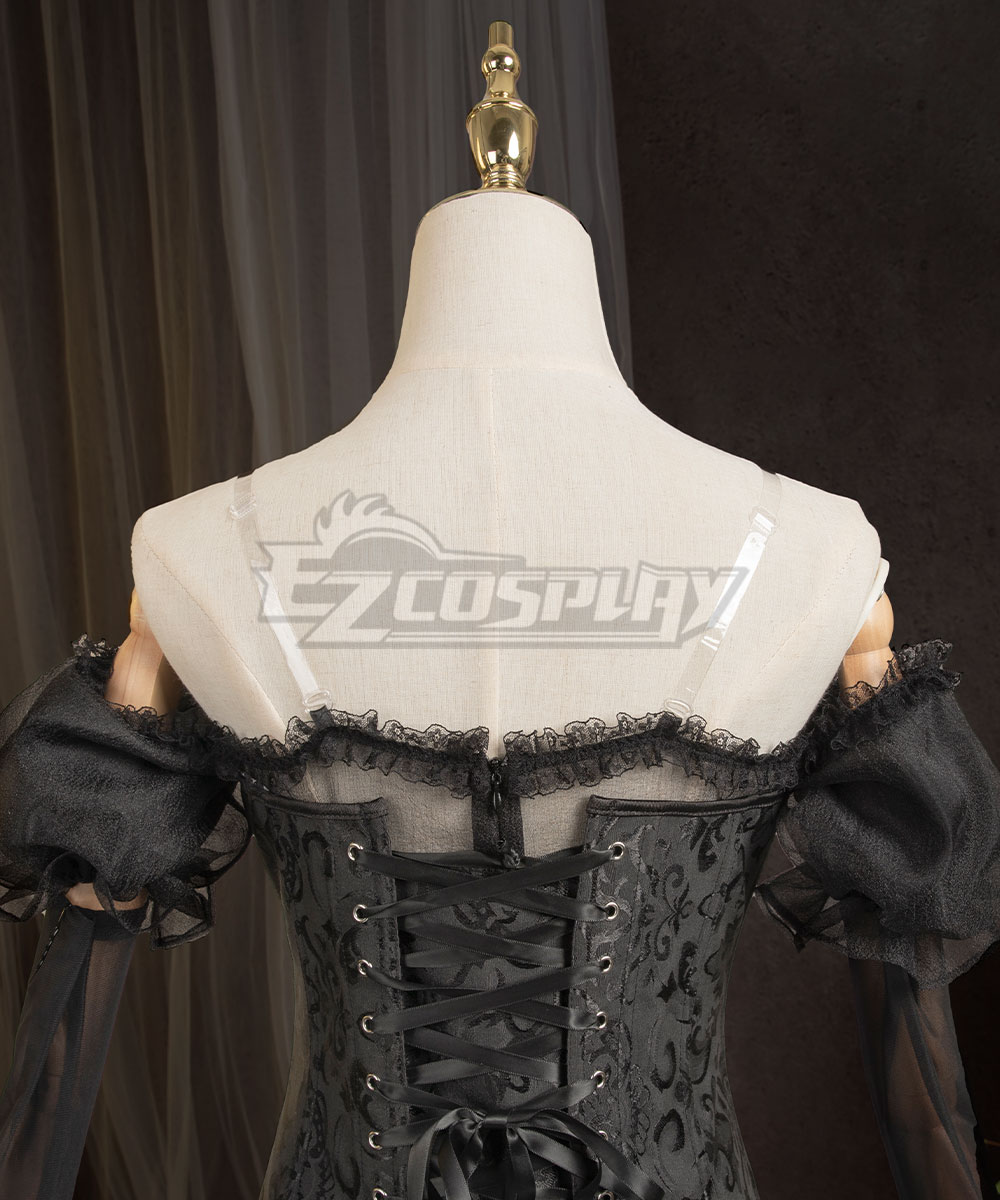 2024 Movie Halloween Dark Lady Dress Cosplay Costume